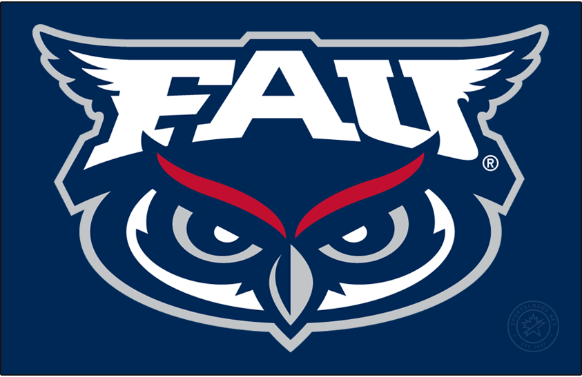 Florida Atlantic Owls 2018-Pres Primary Dark Logo iron on transfers for T-shirts